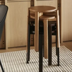 Stools^Audo Copenhagen Passage stool, Oak Beige