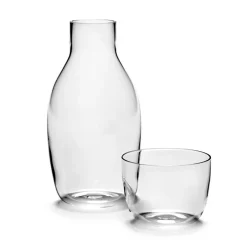 Water Jugs And Carafes^Serax Passe-Partout carafe with drinking glass, clear Transparent