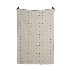 Røros Tweed Pastille blanket 135x200 cm, Black and white WhiteBlack