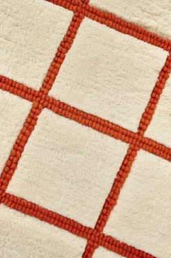 Wool Rugs^Scandi Living Pasture wool rug natural white/rust, 170x240 cm WhiteOrange