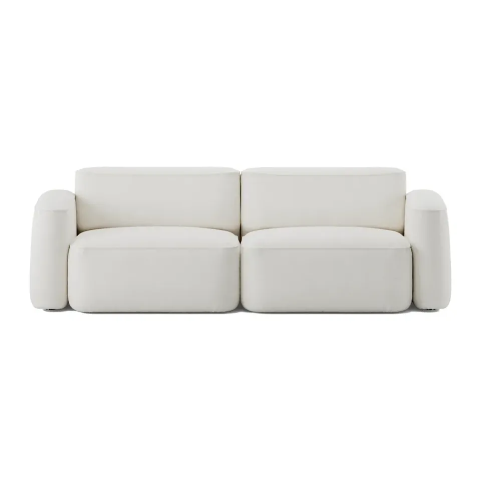 Hot Massproductions Patch 2.5-seater sofa, Ecriture 100 White