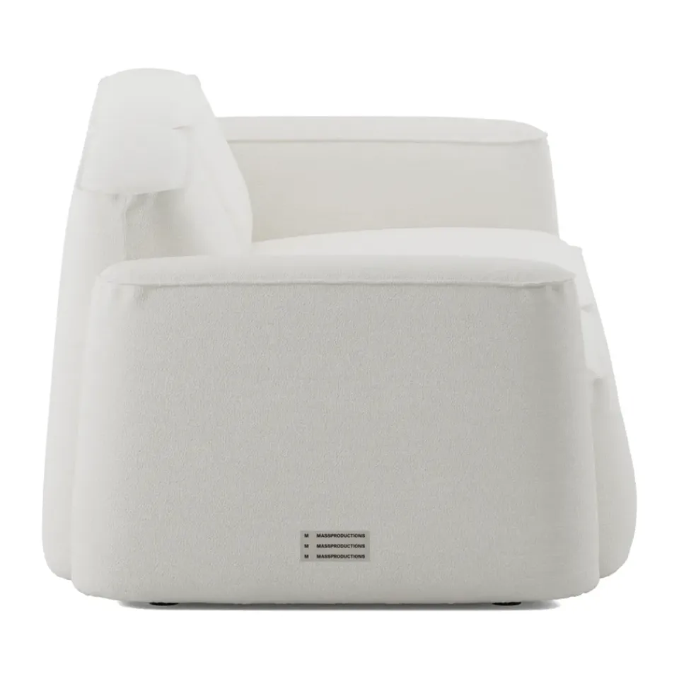 Hot Massproductions Patch 2.5-seater sofa, Ecriture 100 White