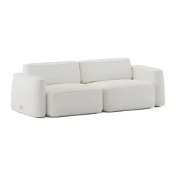 Hot Massproductions Patch 2.5-seater sofa, Ecriture 100 White