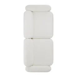 Hot Massproductions Patch 2.5-seater sofa, Ecriture 100 White