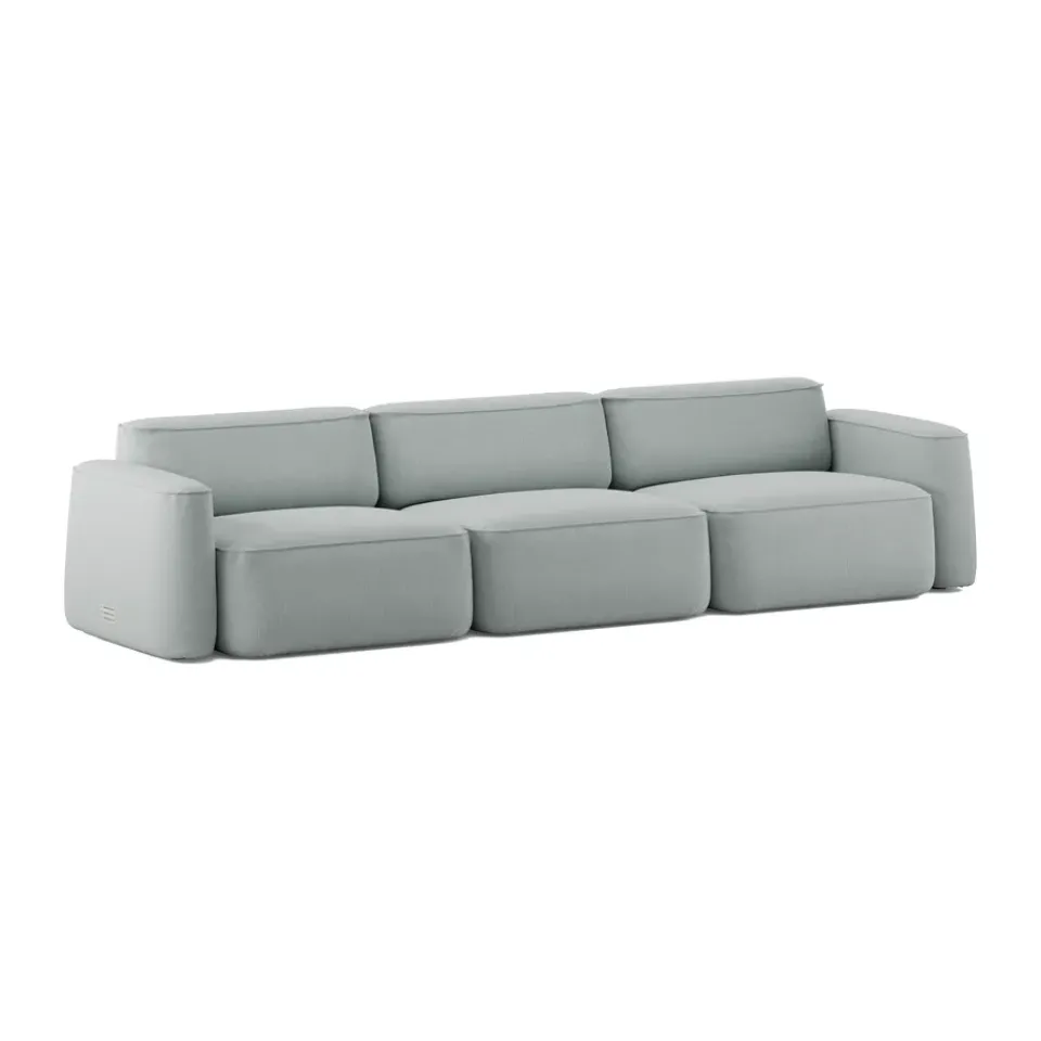 Sofas^Massproductions Patch 3-seater sofa, Linara 253 Swedish Grey