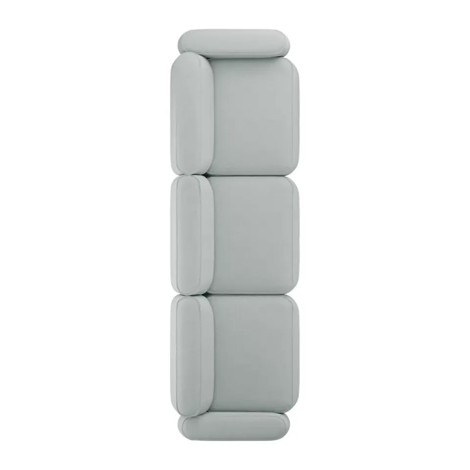 Sofas^Massproductions Patch 3-seater sofa, Linara 253 Swedish Grey