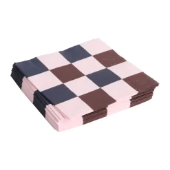 HAY Pattern Lunch Check napkin 33x33 cm 20-pack, Light pink-bordeaux-black M PinkBlueRed