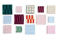 Clearance HAY Pattern Lunch napkin 33x33 cm 20-pack, Off white-red Multi
