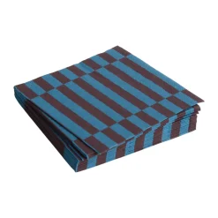Online HAY Pattern Lunch Stripe napkin 33x33 cm 20-pack, Anthracite-bordeaux pillar GreyRed