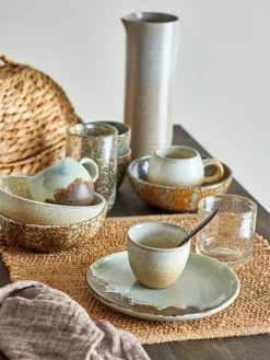 Outlet Bloomingville Paula breakfast set 12 pieces, Nature White