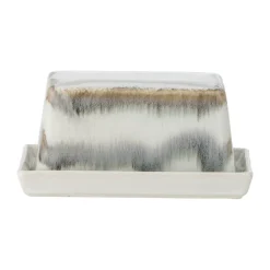 Best Bloomingville Paula butter dish 11.5x17.5 cm, Gray Grey