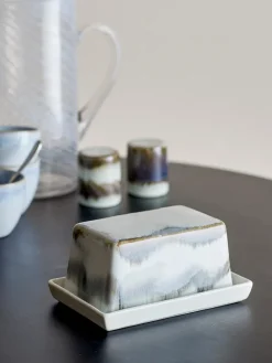 Best Bloomingville Paula butter dish 11.5x17.5 cm, Gray Grey