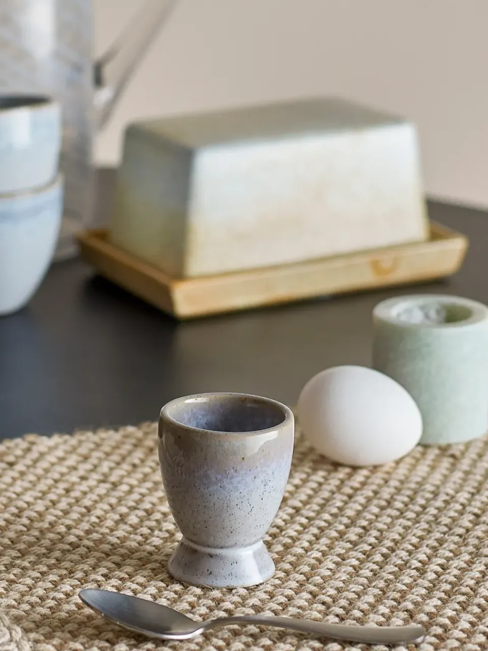 Egg Cups^Bloomingville Paula egg cup, Blue