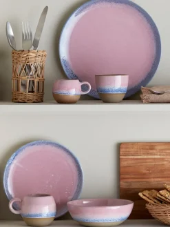 Sale Bloomingville Paula plate Ø26.5 cm, Rose Pink