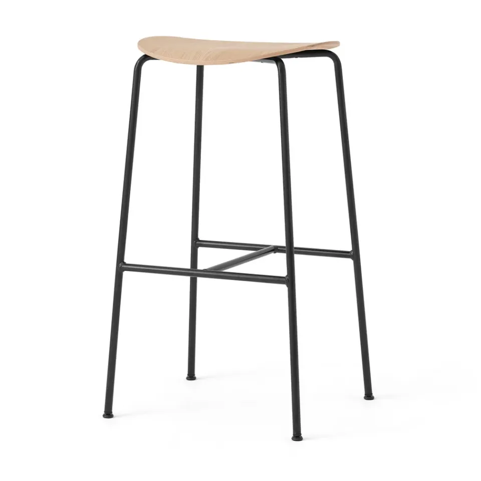 &Tradition Pavilion AV38 bar stool 79 cm, Black-lacquered oak Brown