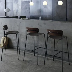 New &Tradition Pavilion AV9 barstool, , steel legs Black