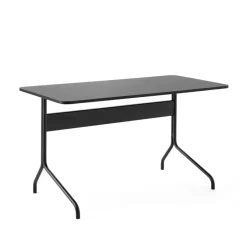 Desks^&Tradition Pavilion AV16 desk, linoleum, lacquered oak, leg Black
