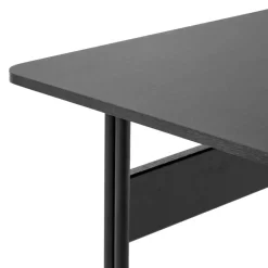 Desks^&Tradition Pavilion AV16 desk, linoleum, lacquered oak, leg Black