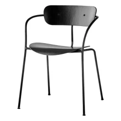 Chairs^&Tradition Pavilion chair AV2, lacquered oak Black