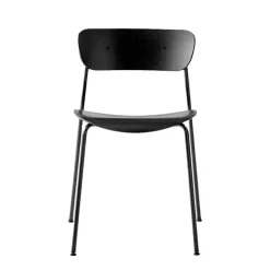 Chairs^&Tradition Pavilion chair AV1, -painted oak Black