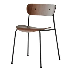 Chairs^&Tradition Pavilion chair AV1, Coated walnut Brown