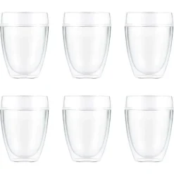 Plastic Cups^Bodum Pavina Outdoor double-walled plastic glass 6-pack, 35 cl Transparent