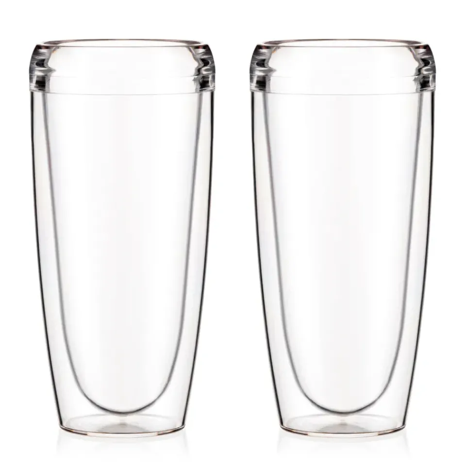 Plastic Cups^Bodum Pavina Outdoor double-walled glass 2-pack, 60 cl Transparent