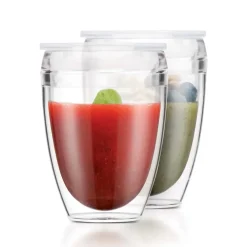 Plastic Cups^Bodum Pavina To Go double-walled glass 2-pack, 35 cl Transparent