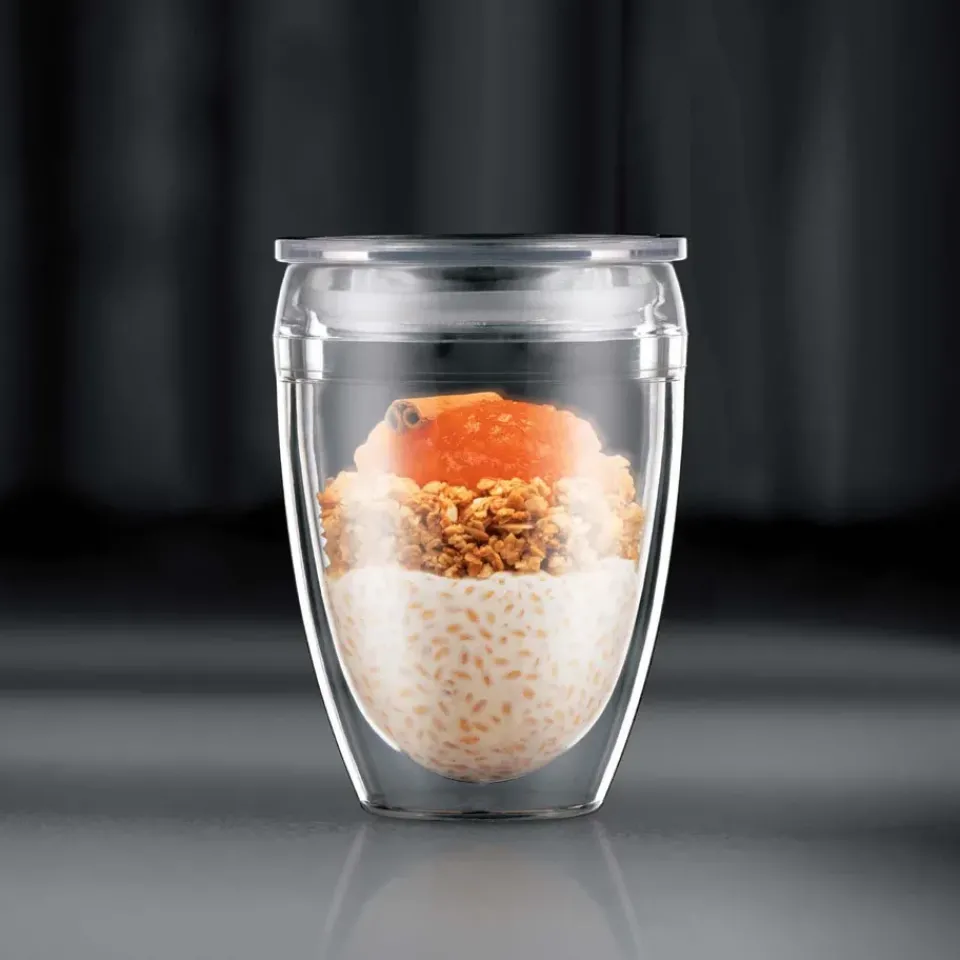 Plastic Cups^Bodum Pavina To Go double-walled glass 2-pack, 35 cl Transparent