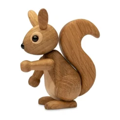 Best Spring Copenhagen Peanut Squirrel decoration 8.5 cm, Oak Beige