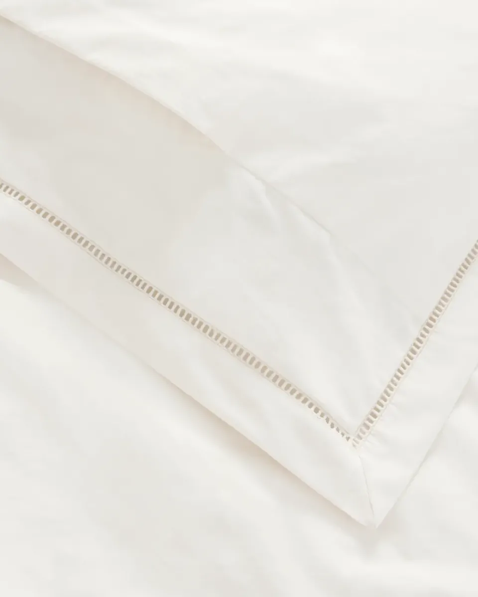 Garbo&Friends Pearl Ladder Lace pillowcase, 50x75 cm White