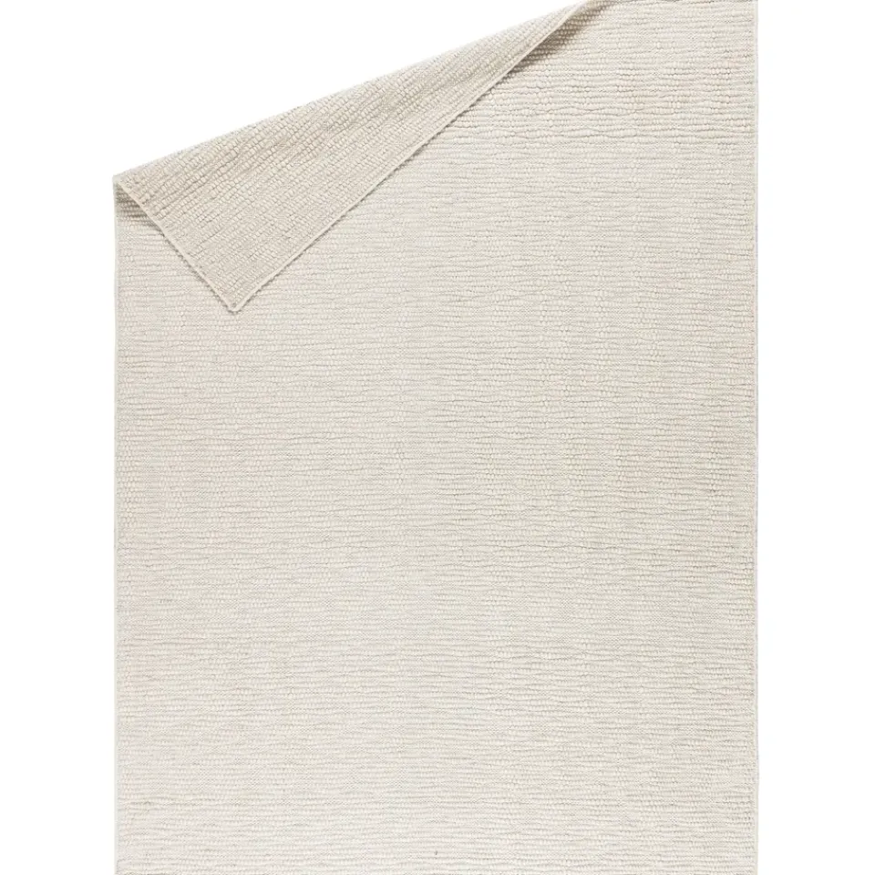 Scandi Living Pebble wool carpet , 170x240 cm White