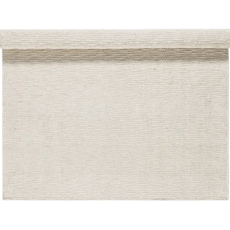 Scandi Living Pebble wool carpet , 170x240 cm White