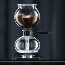 Coffee Presses & Makers^Bodum Pebo vacuum coffee maker 1 L, 8 copper BlackTransparent