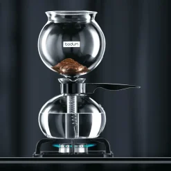 Coffee Presses & Makers^Bodum Pebo vacuum coffee maker 1 L, 8 copper BlackTransparent