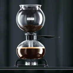 Coffee Presses & Makers^Bodum Pebo vacuum coffee maker 1 L, 8 copper BlackTransparent
