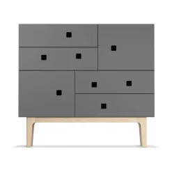 Online Zweed Peep B1 dresser, Slate , white-pigmented oak Grey