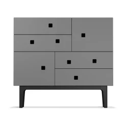 Dressers & Drawer Units|Dressers & Drawer Units^Zweed Peep B1 dresser, Slate , black lacquer Grey