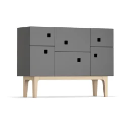 Sale Zweed Peep C2 cabinet, Slate . White pigmented oak Grey