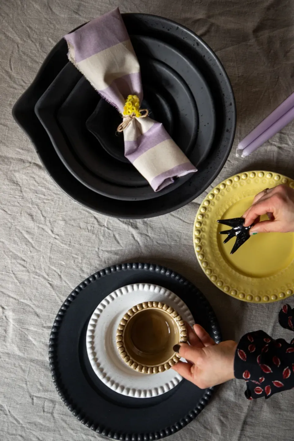 Mixing Bowls^PotteryJo Peep dough bowl 27 cm, matte Black
