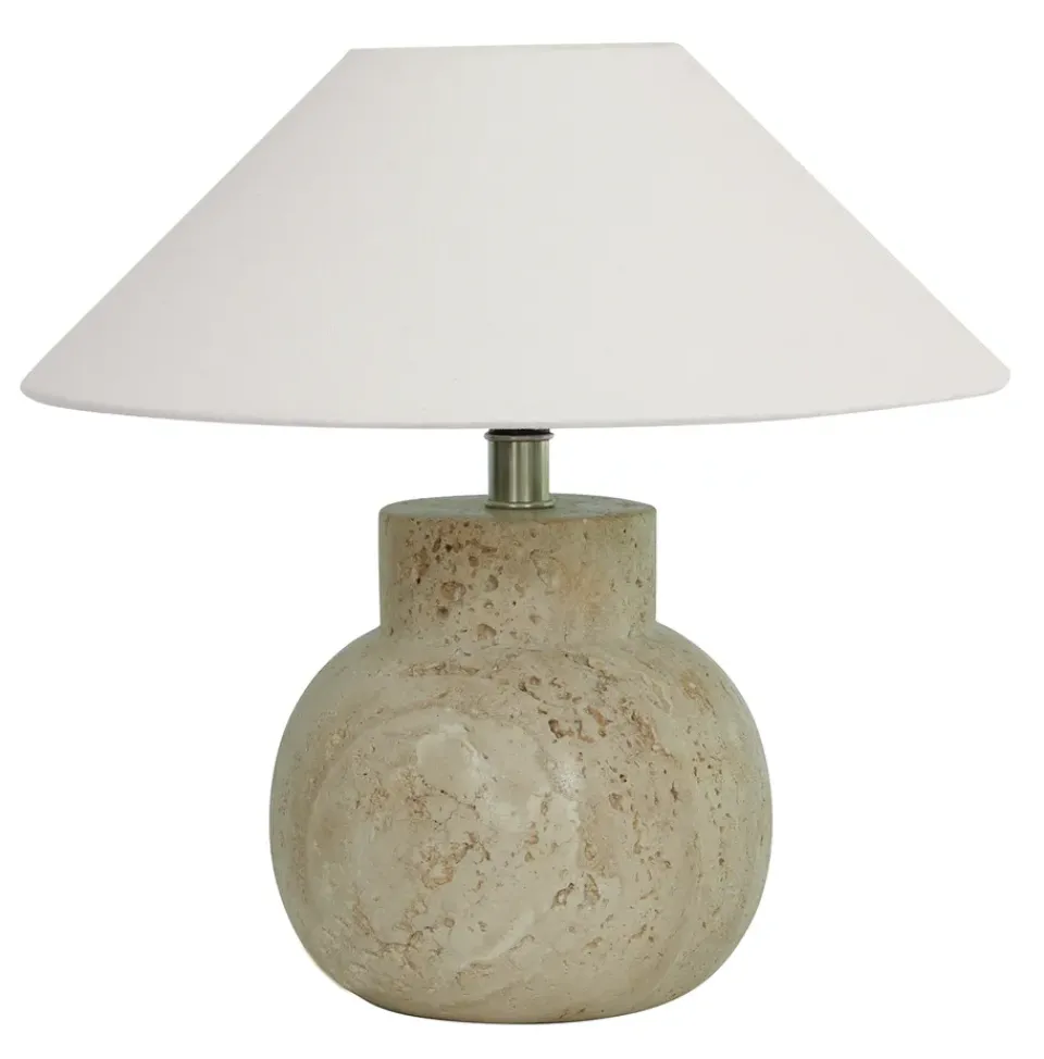 Discount Watt & Veke Pella lamp base, Travertine Grey