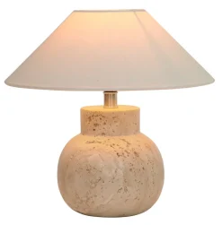 Discount Watt & Veke Pella lamp base, Travertine Grey