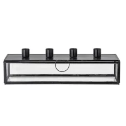 Advent Candle Holders|Candle Holders^Bloomingville Pelo advent candle 34 cm, Black-clear BlackTransparent