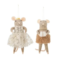 Online Bloomingville Peo Christmas tree decorations wool 2 pieces, , high Brown