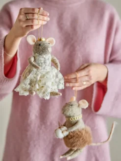 Online Bloomingville Peo Christmas tree decorations wool 2 pieces, , high Brown