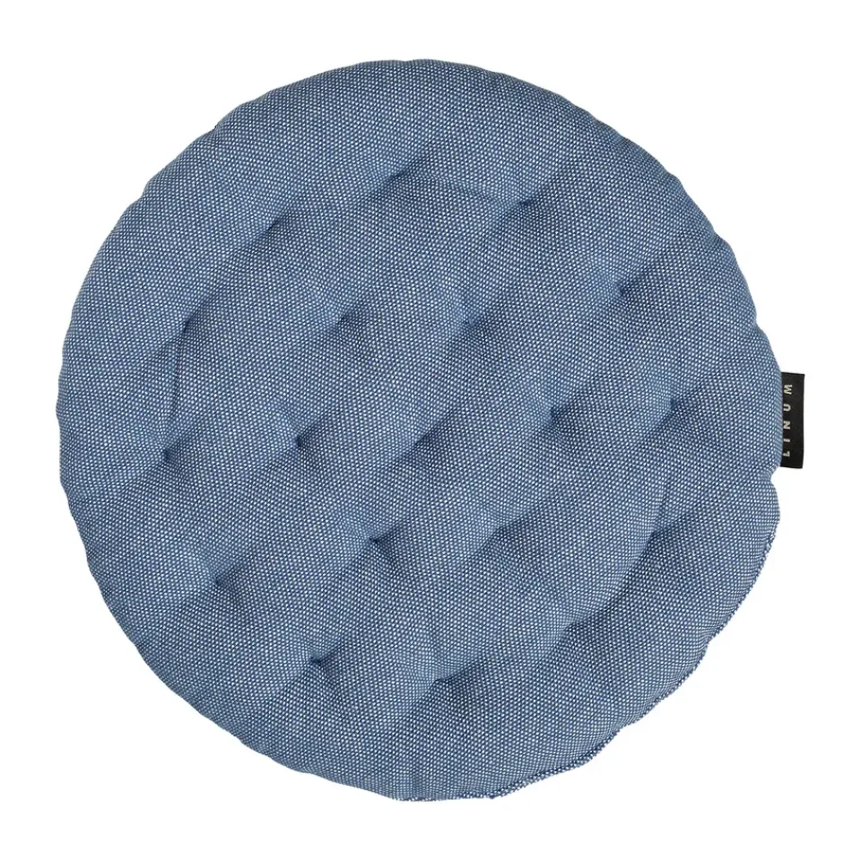 Seat Cushions & Pads^Linum Pepper seat cushion Ø37 cm, Deep sea Blue