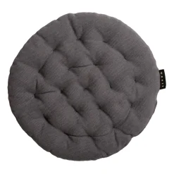 Seat Cushions & Pads^Linum Pepper seat cushion Ø37 cm, Granite Grey