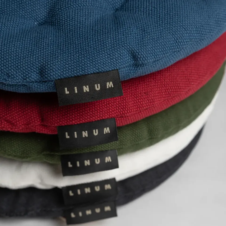 Seat Cushions & Pads^Linum Pepper seat cushion Ø37 cm, Indigo Blue
