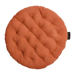 Outlet Linum Pepper seat cushion Ø37 cm, Rust Orange