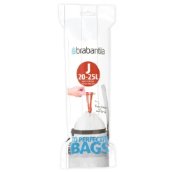 Other Washing & Cleaning Accessories^Brabantia PerfectFit waste bag J (20 bags per roll), 20-25 L White